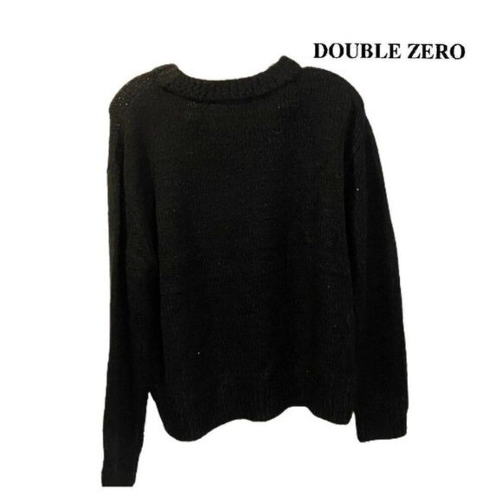 Double Zero‎ Womens Crew Neck Long Sleeve Pullover Sweater NWT